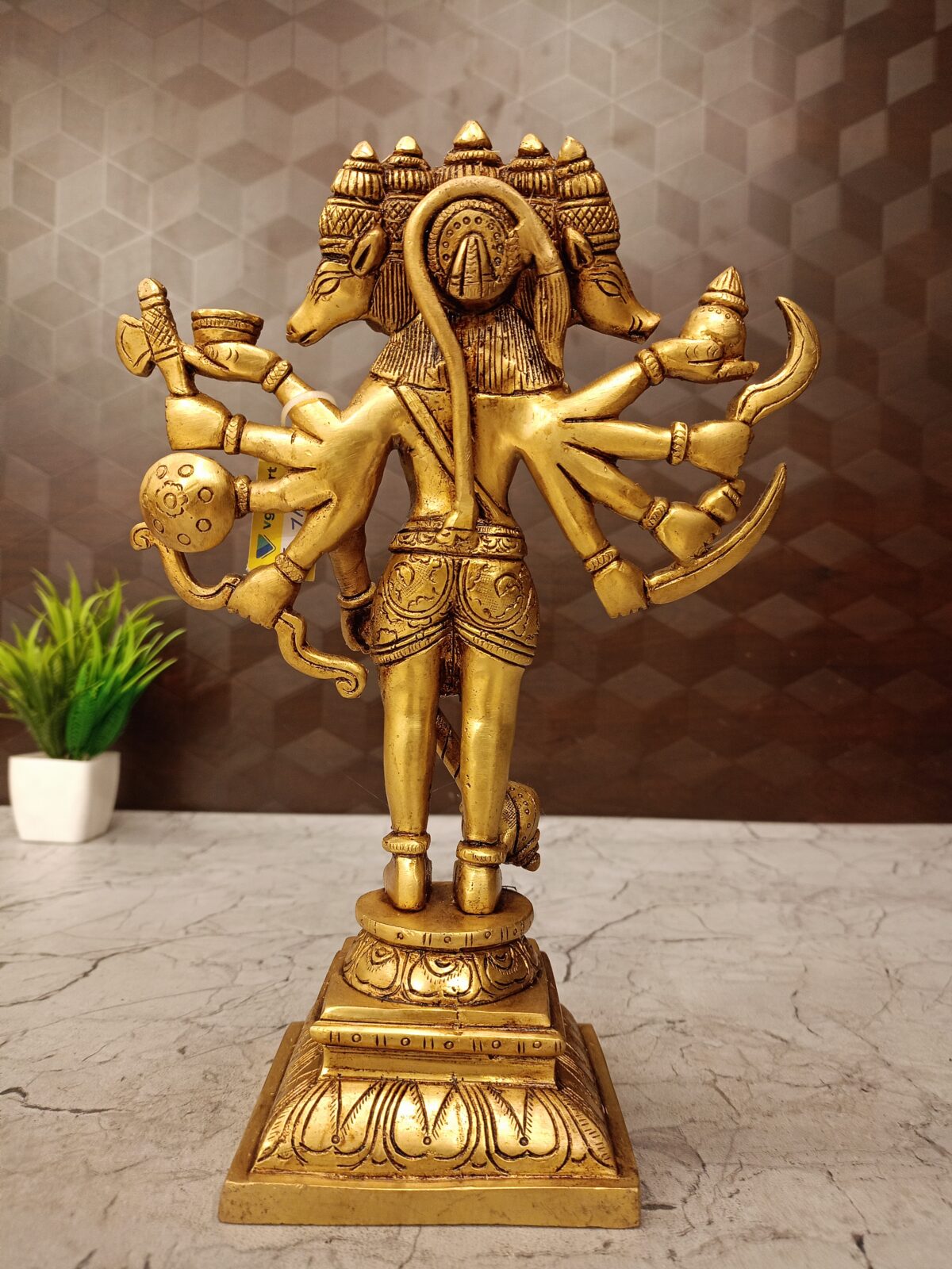 brass panjamuga hanumna idol pooja gift vgocart coimbatore india2 scaled