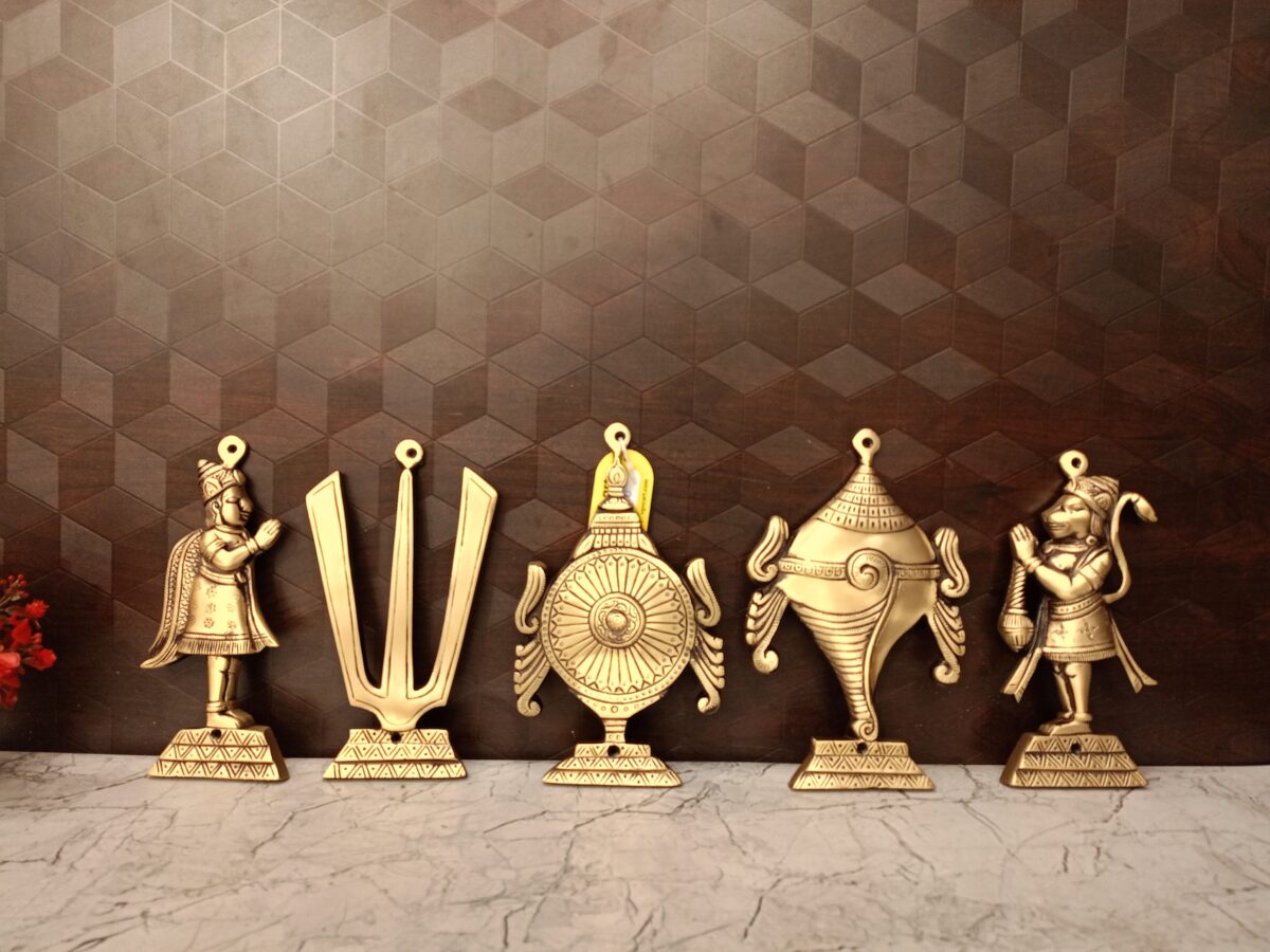 brass perumal namam wall mount pooja gift vgocart coimbatore india scaled