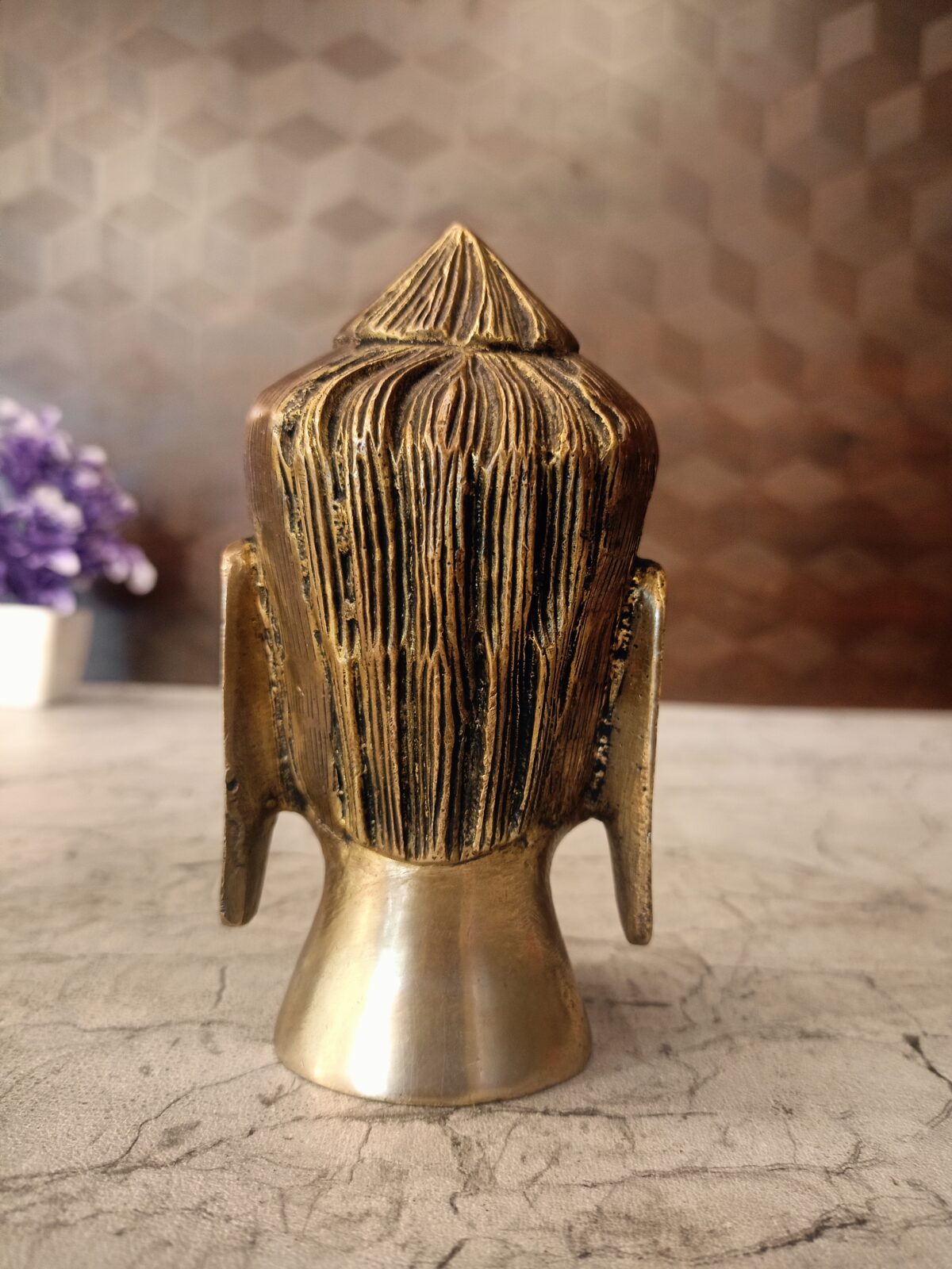 brass pooja buddha head idol coimbatore india2 scaled