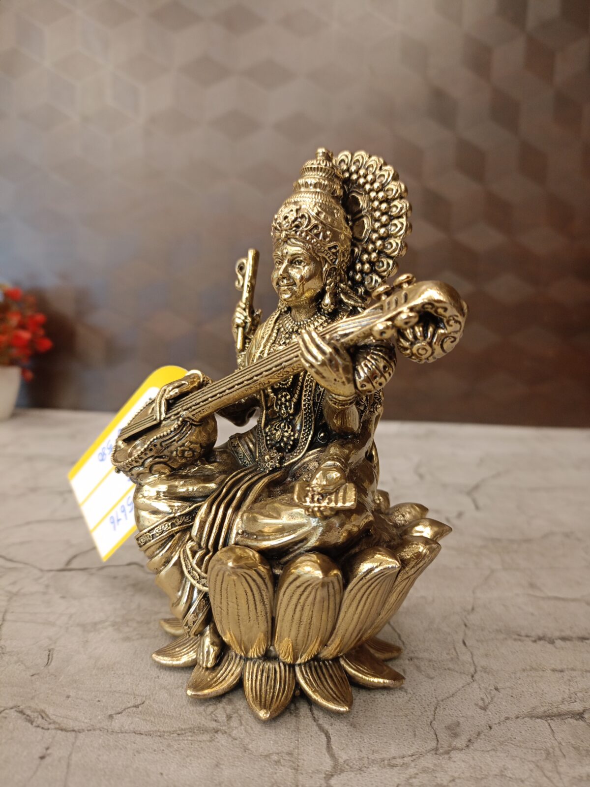 brass saraswathi idol pooja gift vgocart coimbatore india1 1 scaled