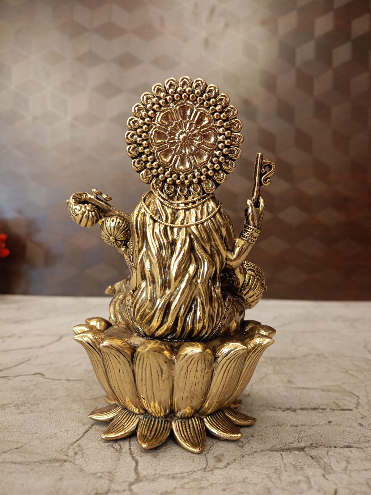 brass saraswathi idol pooja gift vgocart coimbatore india3 2 scaled