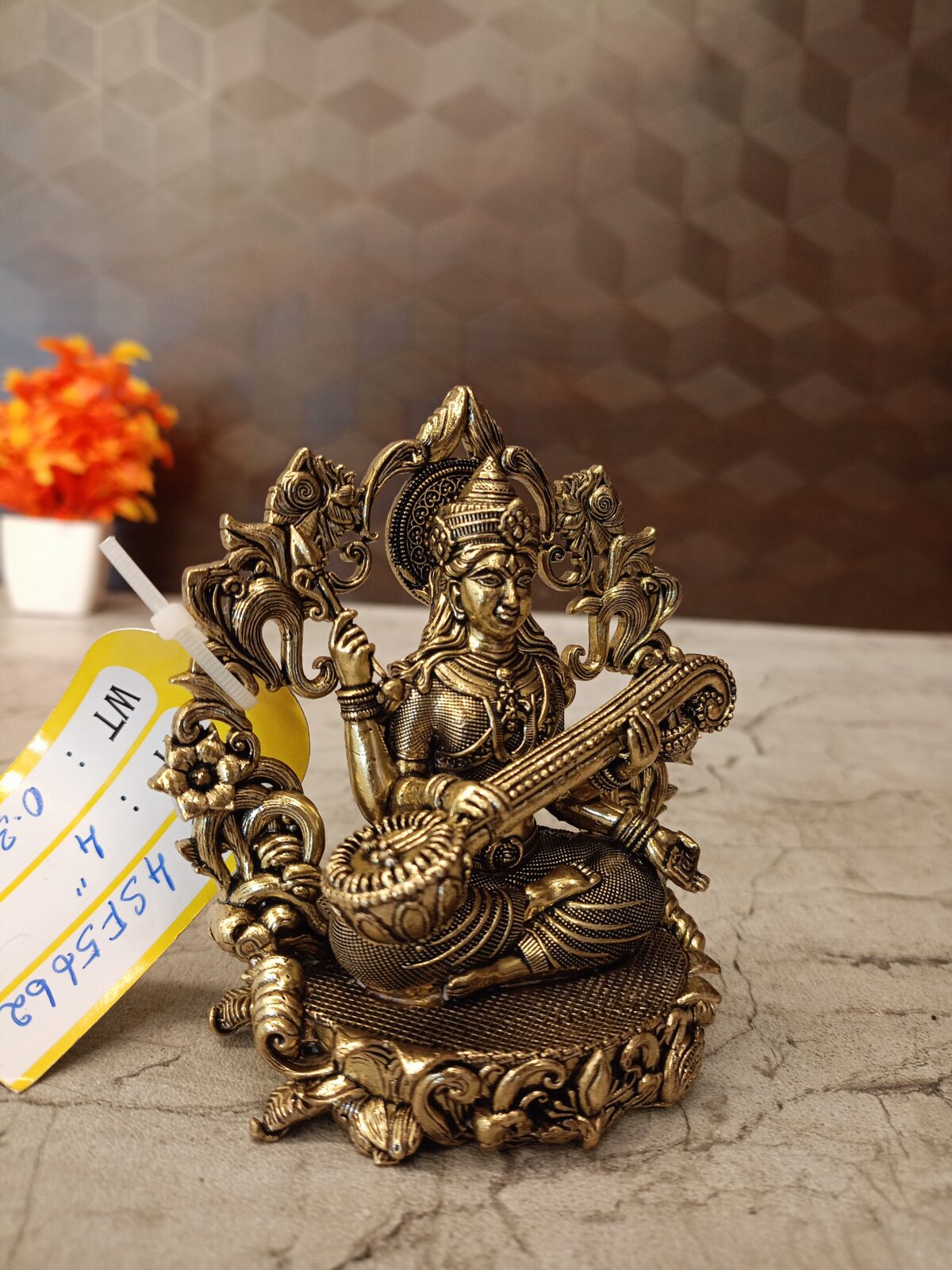 brass saraswthi idol pooja gift vgocart coimbatore india2 scaled