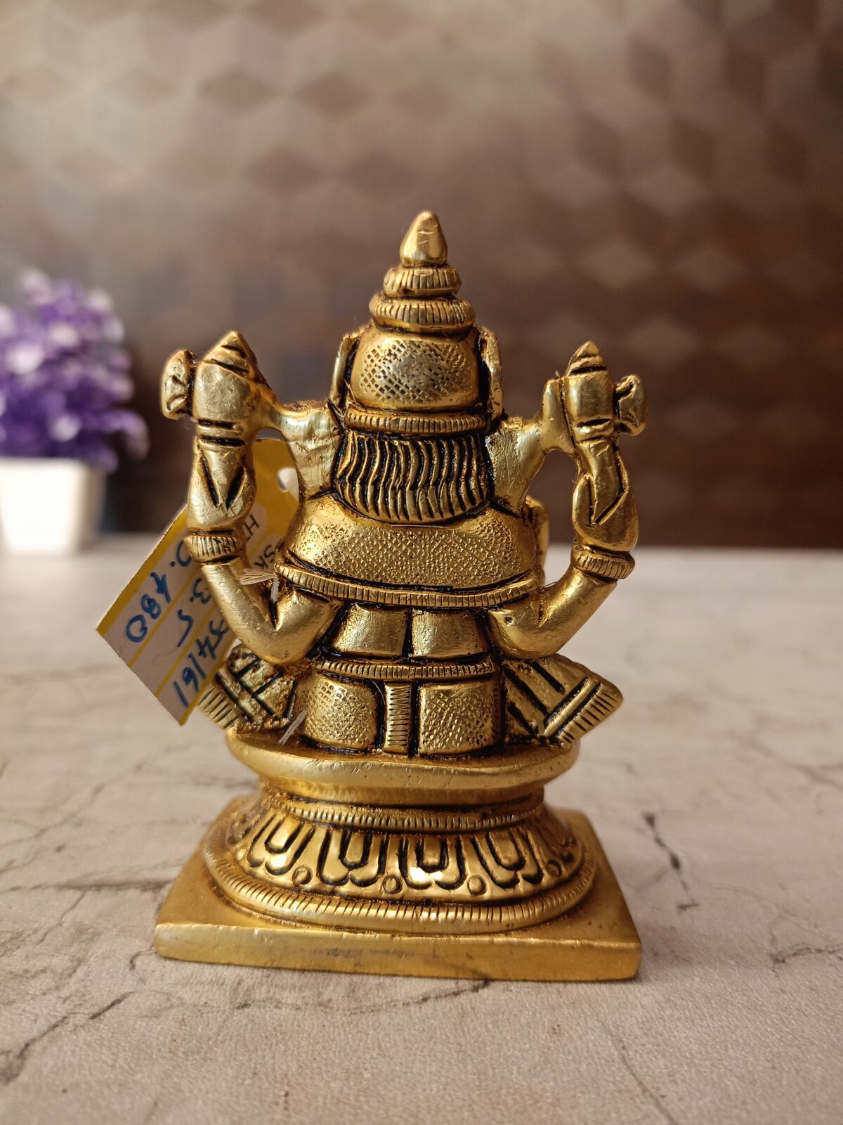 brass square base ganesha idol pooja gift vgocart coimbatore india2 scaled