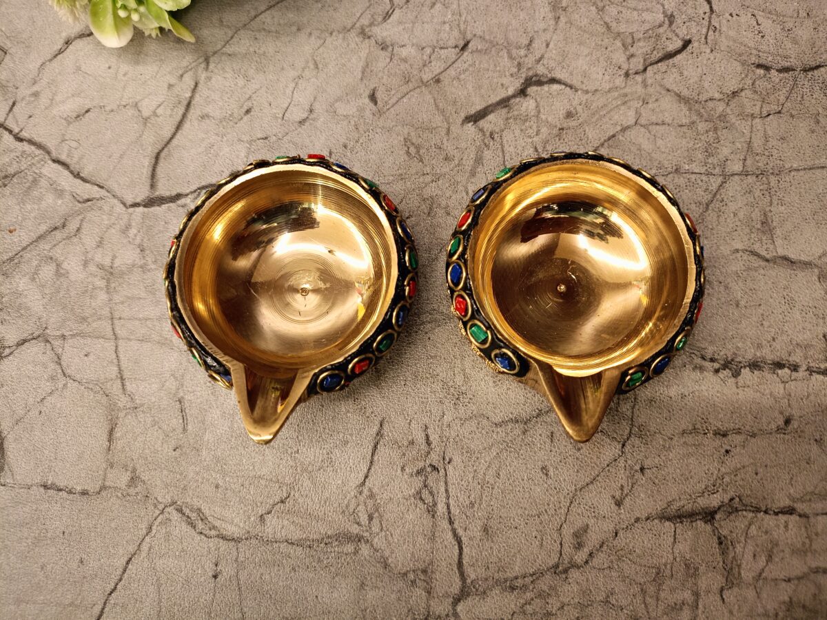 brass stone agal diya pooja gift home decor vgocart coimbatore india1 scaled