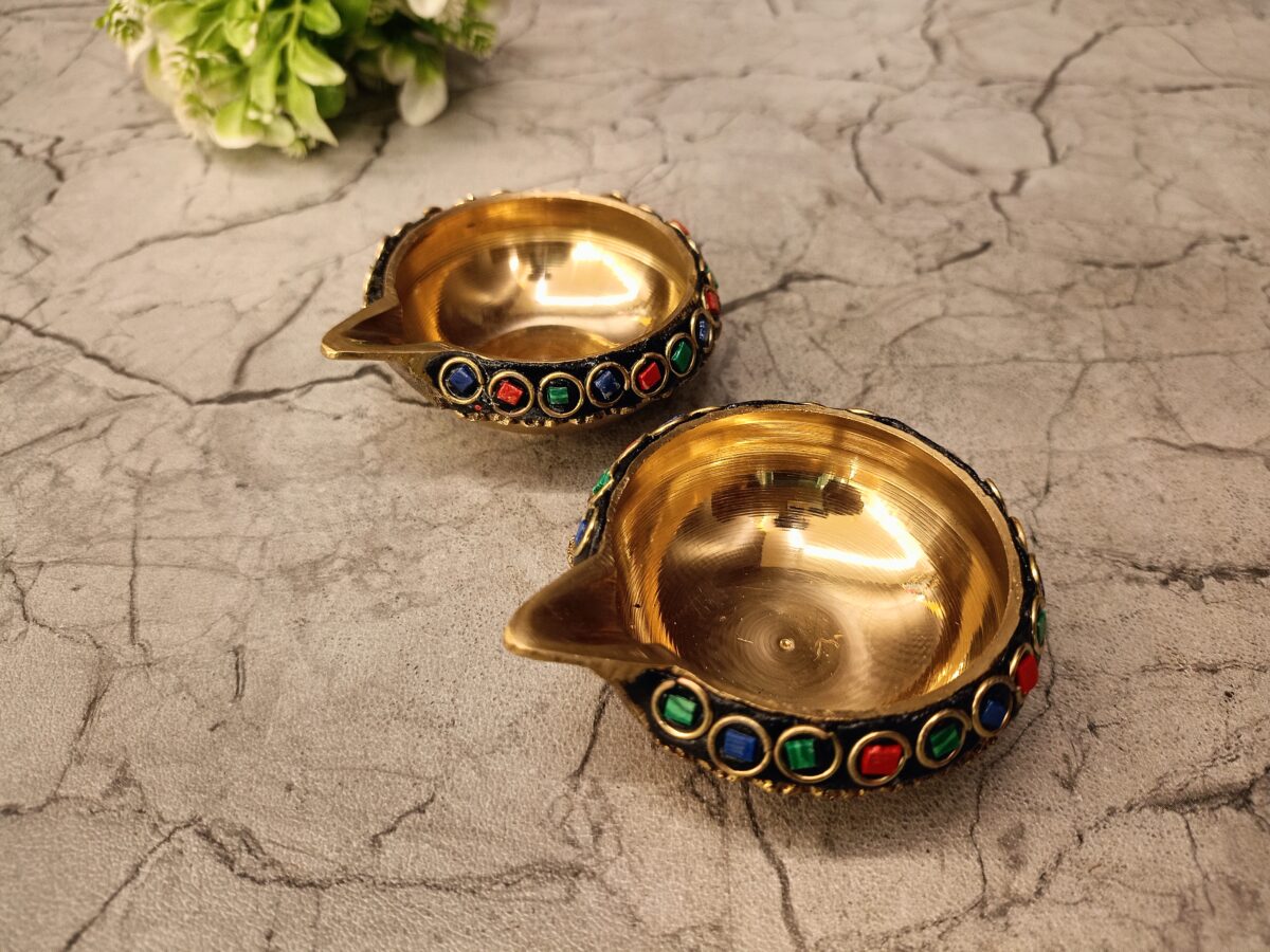 brass stone agal diya pooja gift home decor vgocart coimbatore india2 scaled