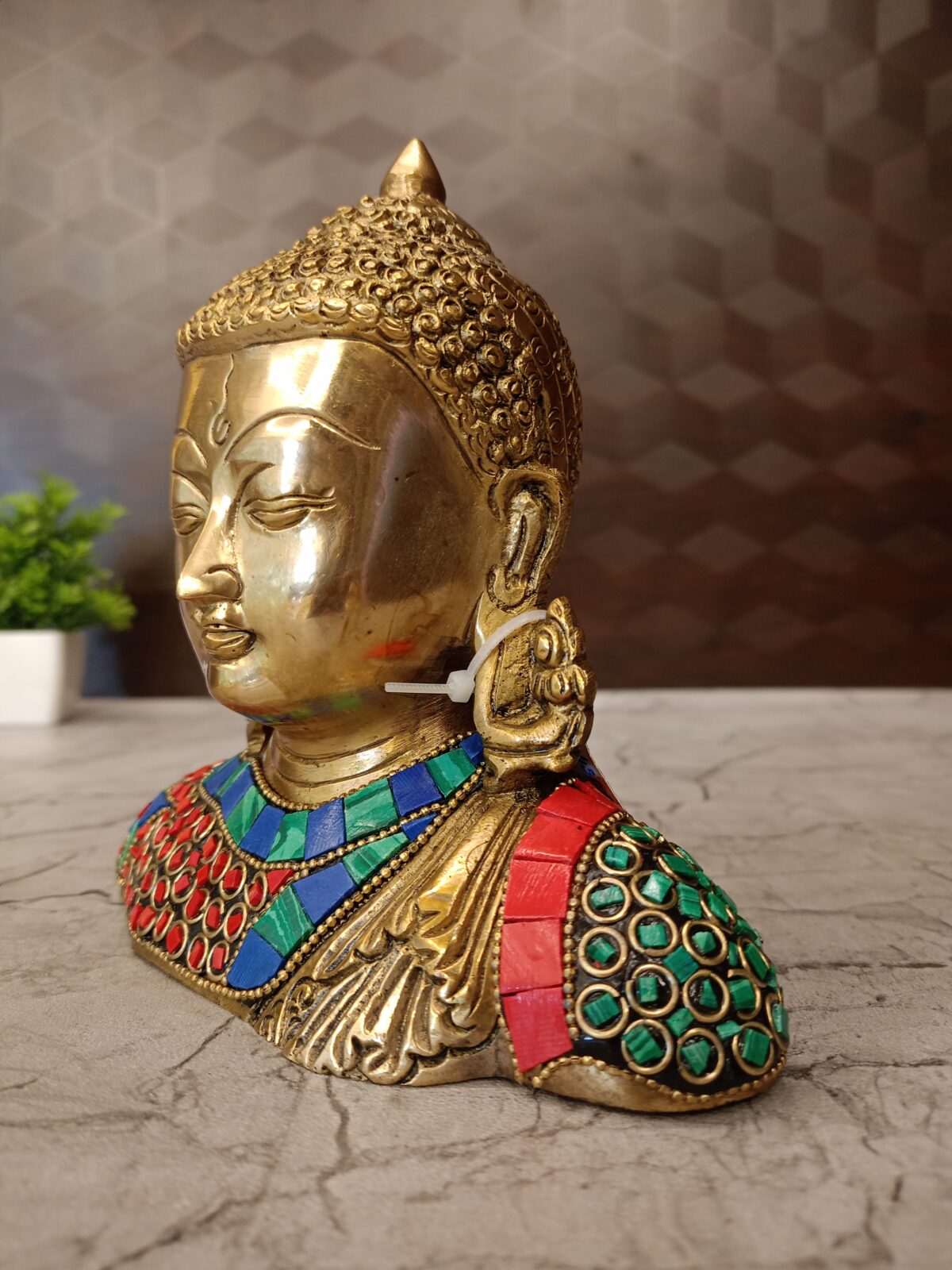 brass stone buddha idol pooja gift vgocart coimbatore india1 scaled