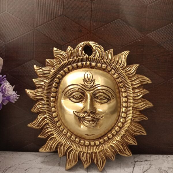 Brass Sun Face Wall Mount
