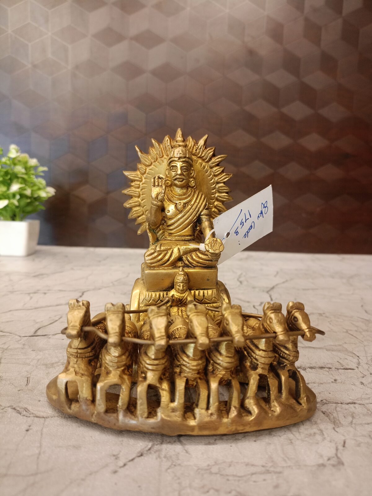 brass surya bahavan idol pooja gift vgocart coimbatore india scaled