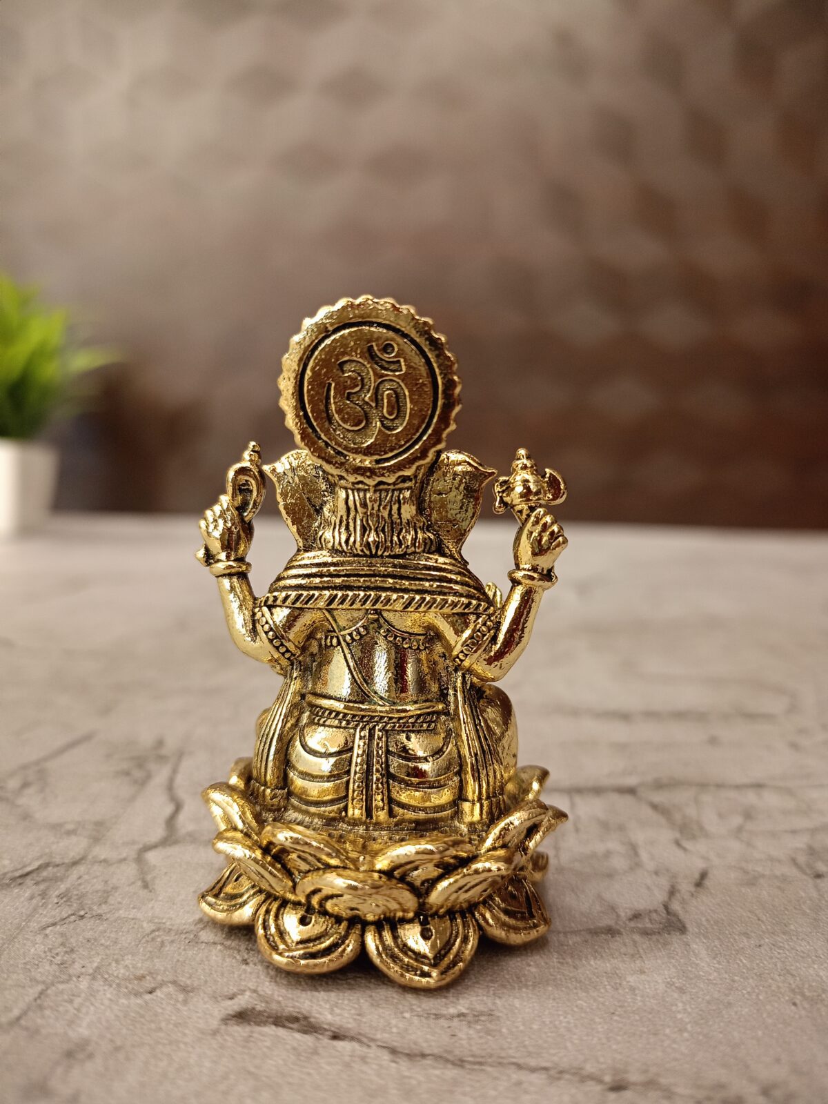 buy brass fine art ganesha on lotus antique idol best price coimbatore 4 scaled