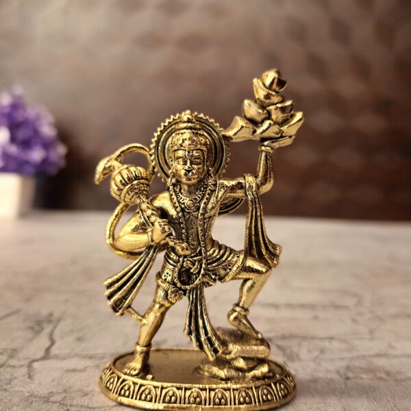 Brass Fine art Hanuman Mountain