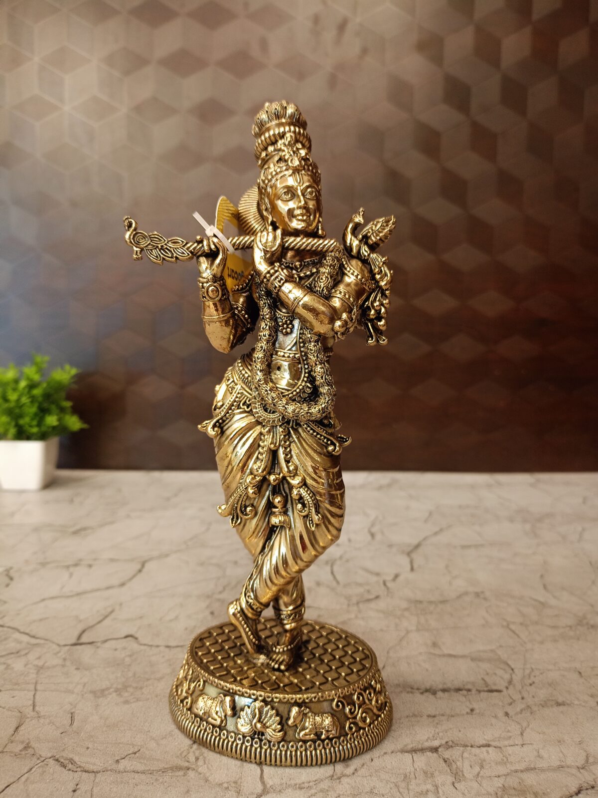 Brass Fine art Krishna idol for Pooja, Home decor at Best Price