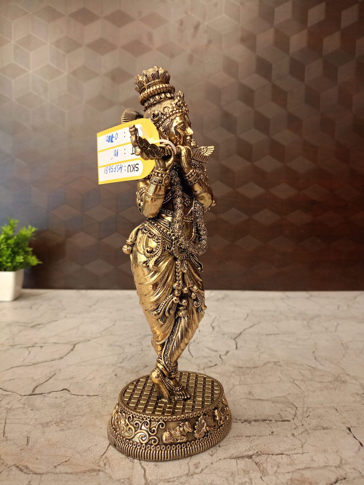 buy brass fine art krishna idol antique shop coimbatore 3 scaled