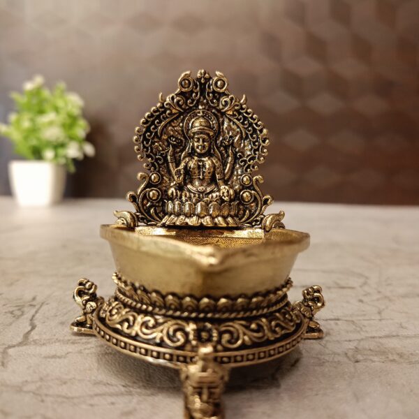 Brass Fine art Lakshmi diya