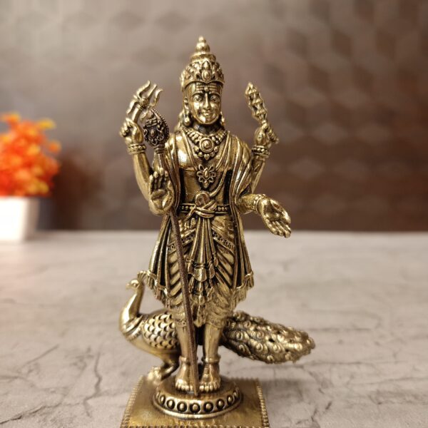 Brass Fine art Lord Murugan Usage 