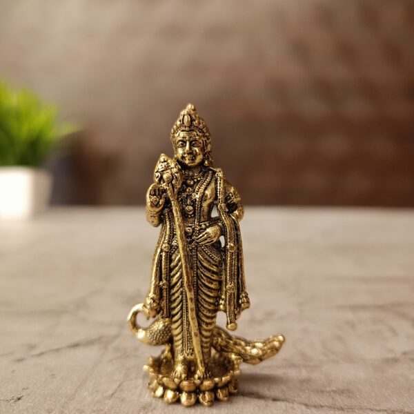 Brass Fine art Murugan on Lotus