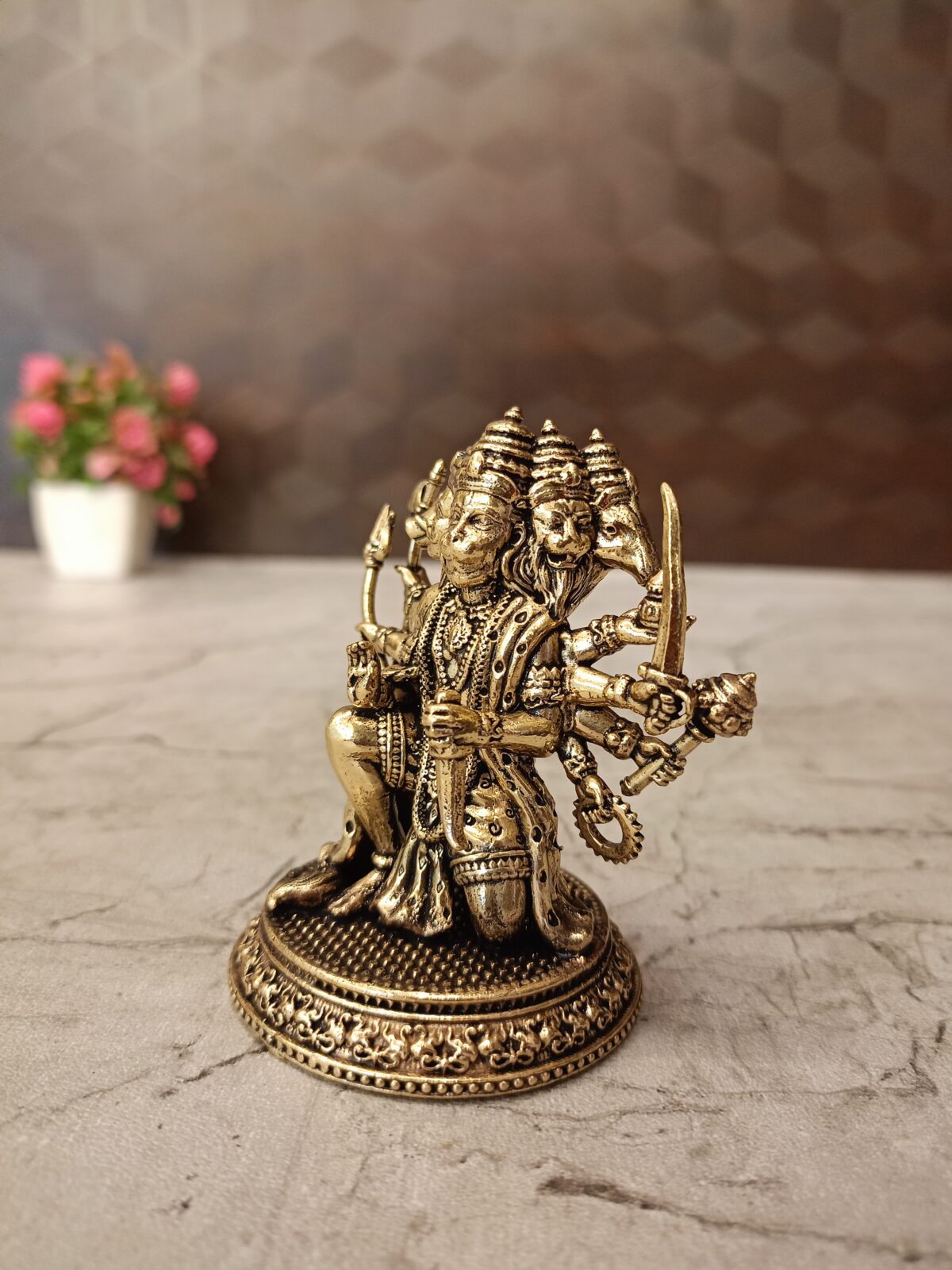 buy brass fine art panchamuga hanuman antique idol shop coimbatore 2 scaled