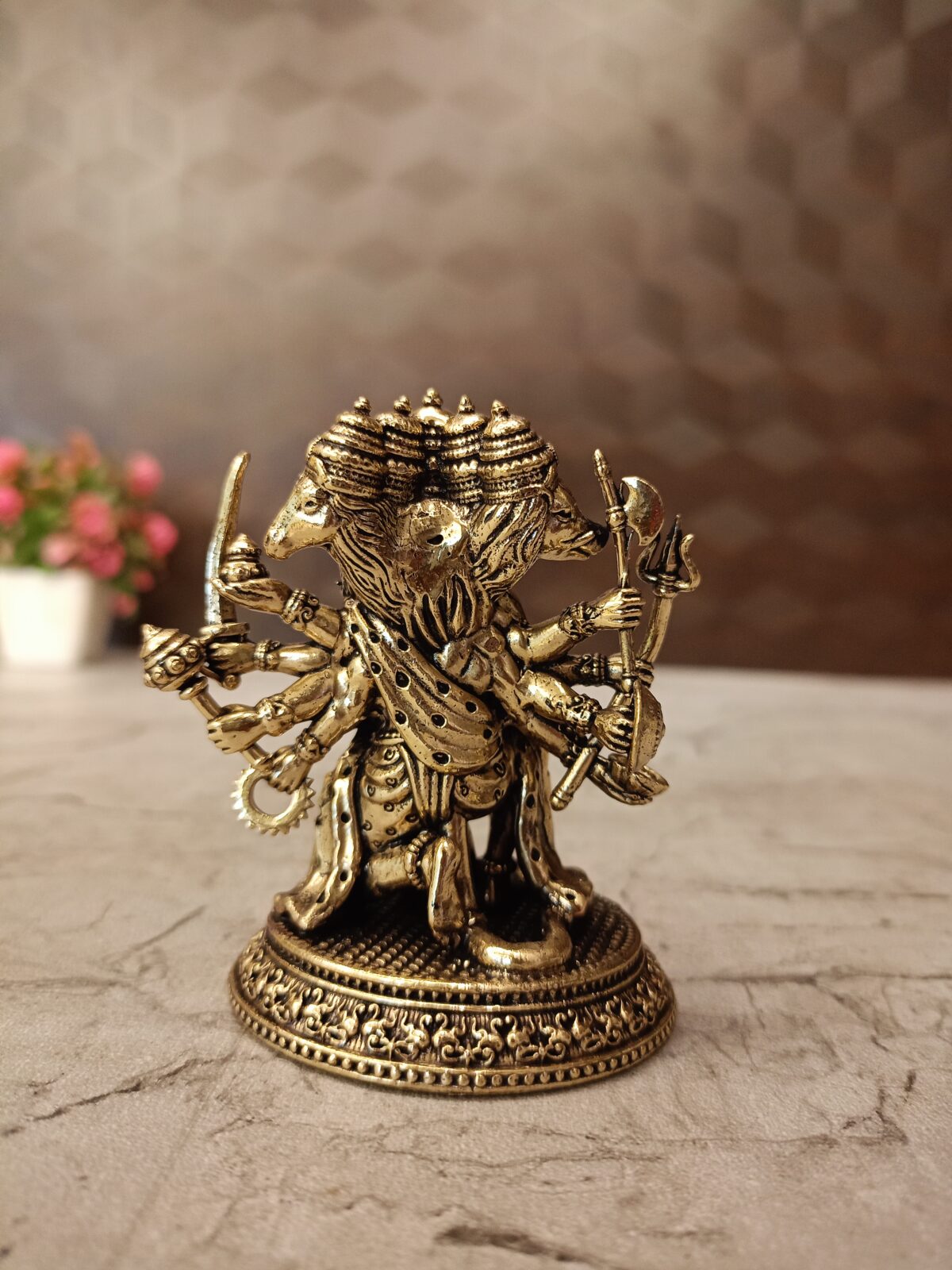 buy brass fine art panchamuga hanuman antique idol shop coimbatore 4 scaled