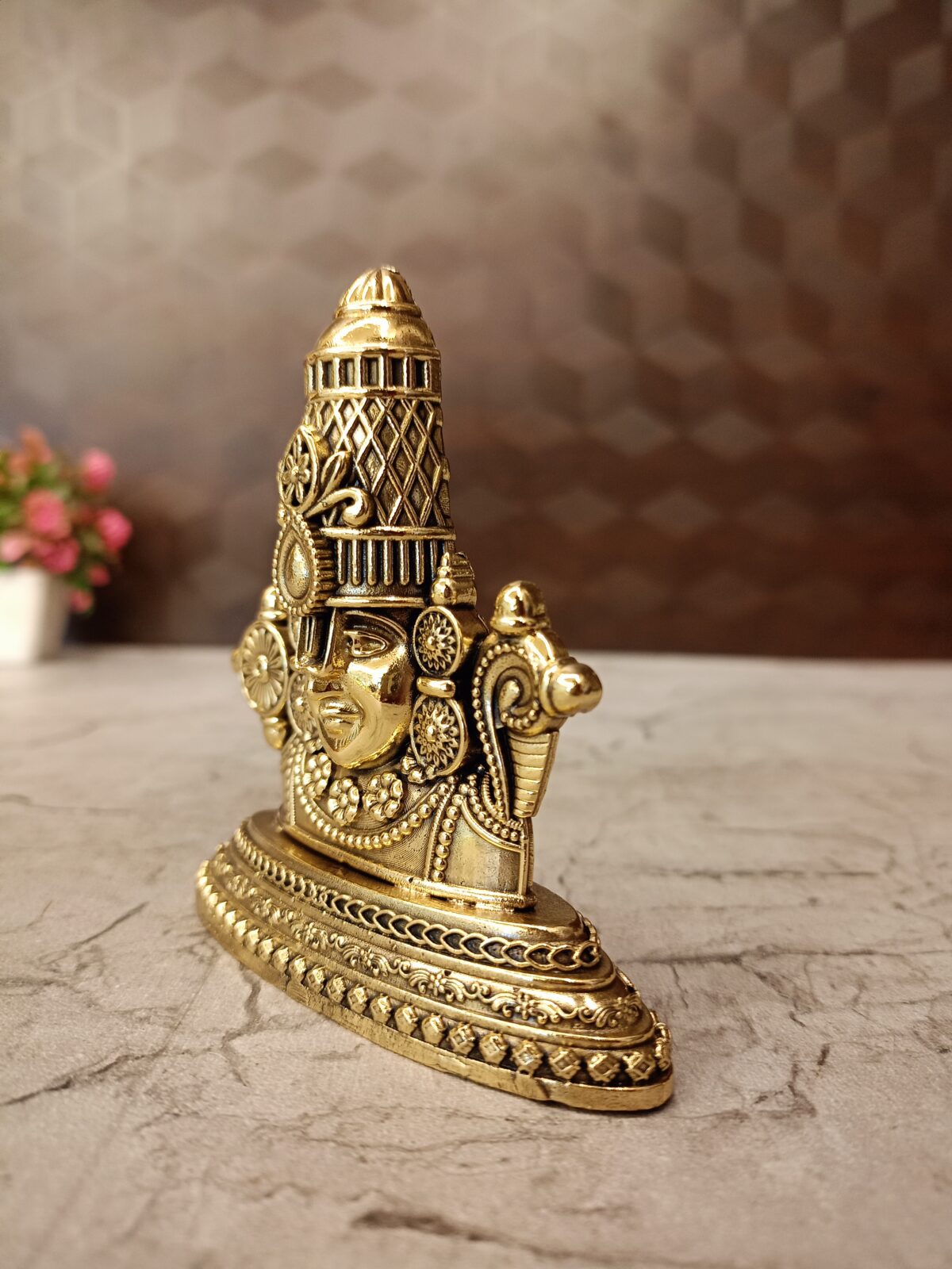 buy brass fine art perumal face idol antique best price shop coimbatore 2 scaled