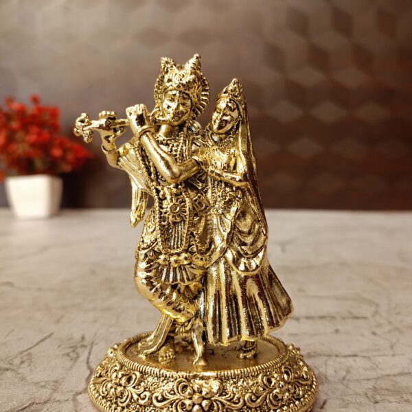 Brass Fine art Radha Krishna Idol