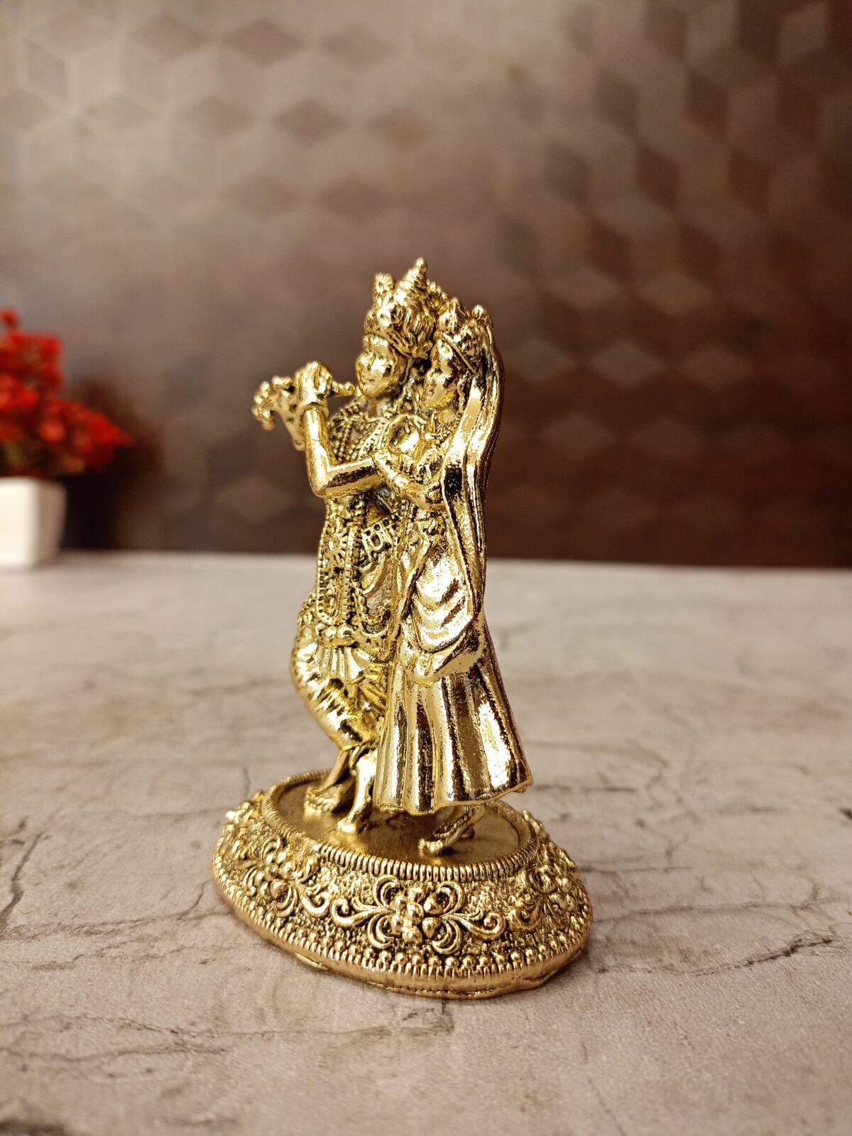 buy brass fine art radha krishna idol best price antique showroom coimbatore 2 scaled
