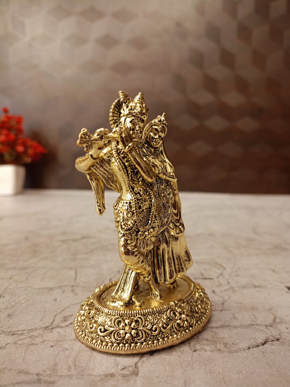 buy brass fine art radha krishna idol best price antique showroom coimbatore 3 scaled