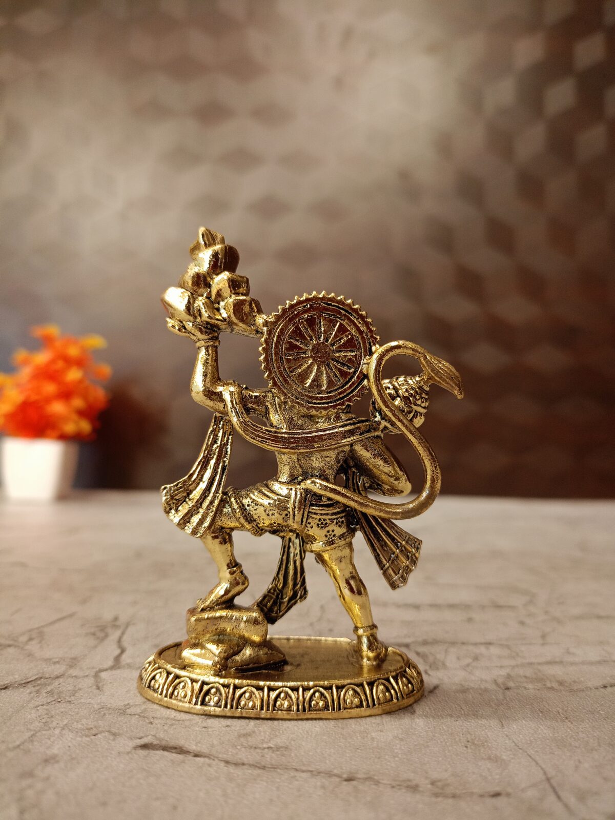 buy brass hanuman holding mountain antique idol best price showroom coimbatore 4 scaled