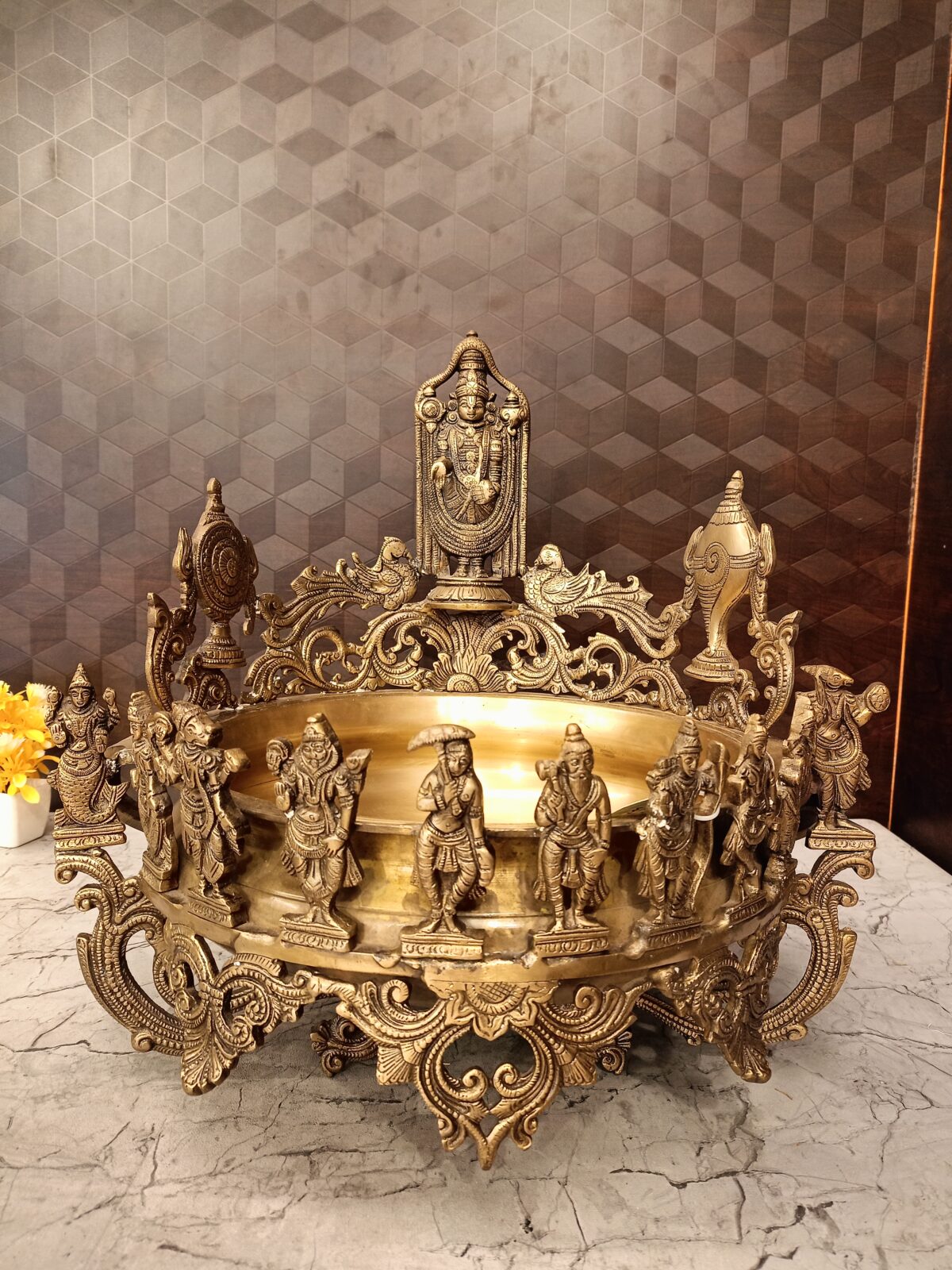 Brass Dasavatharam uruli