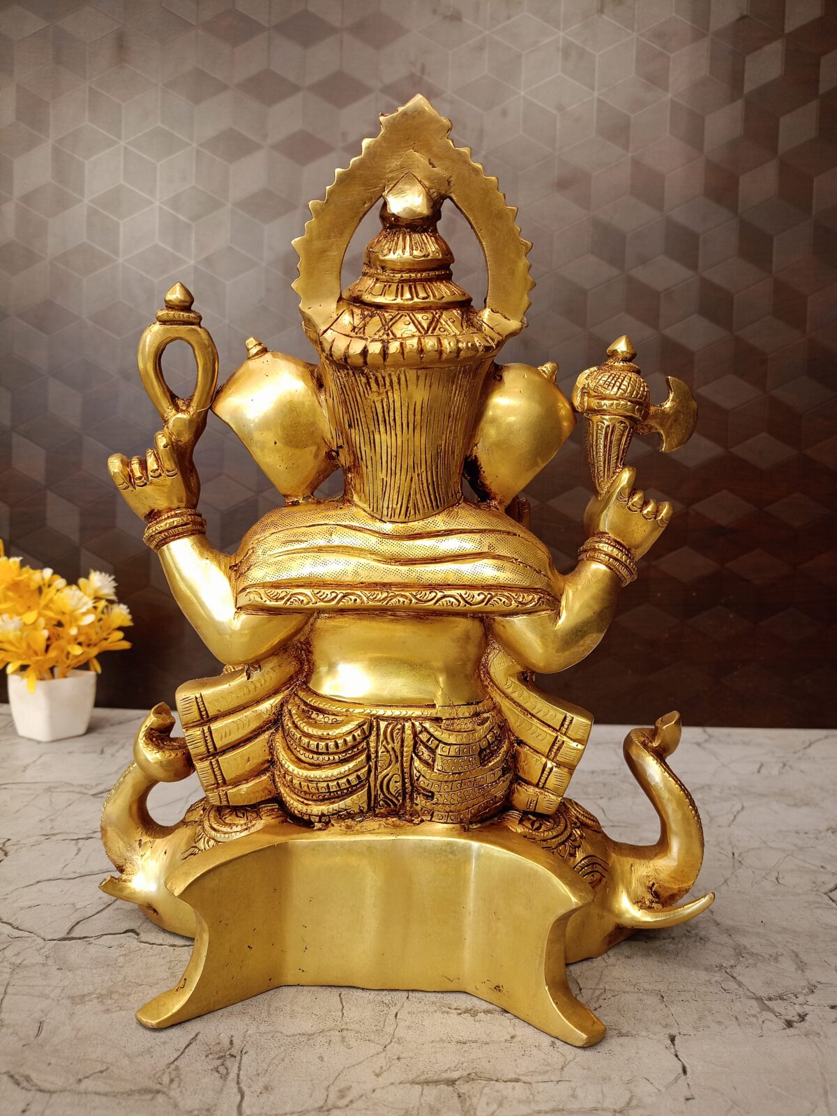 brass ganesha sitting elephant head poooja gift vgocart coimbatore india3 scaled