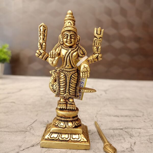 Brass Murugan Idol 4"