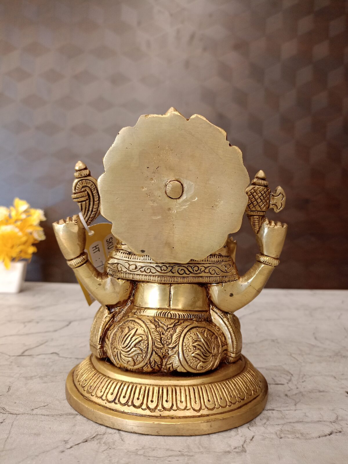 brass round base ganesha idol pooja gift vgocart coimbatore india4 scaled