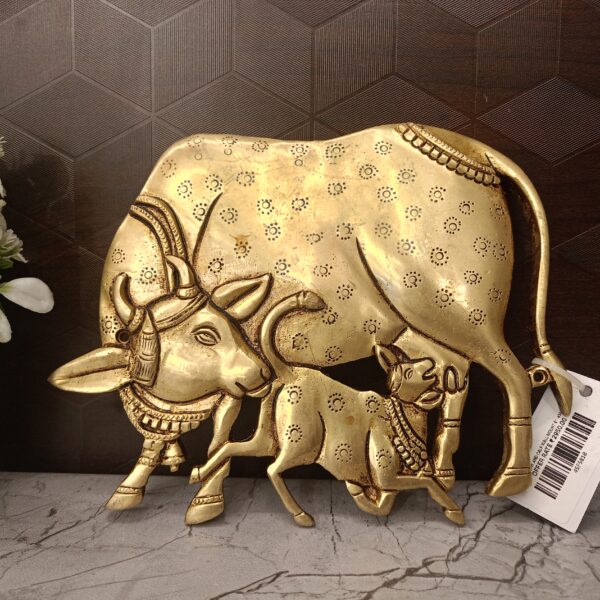 Brass Cow And calf