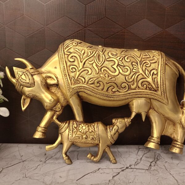 brass cow and calf