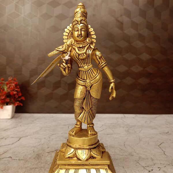 Brass meenakshi amman idol