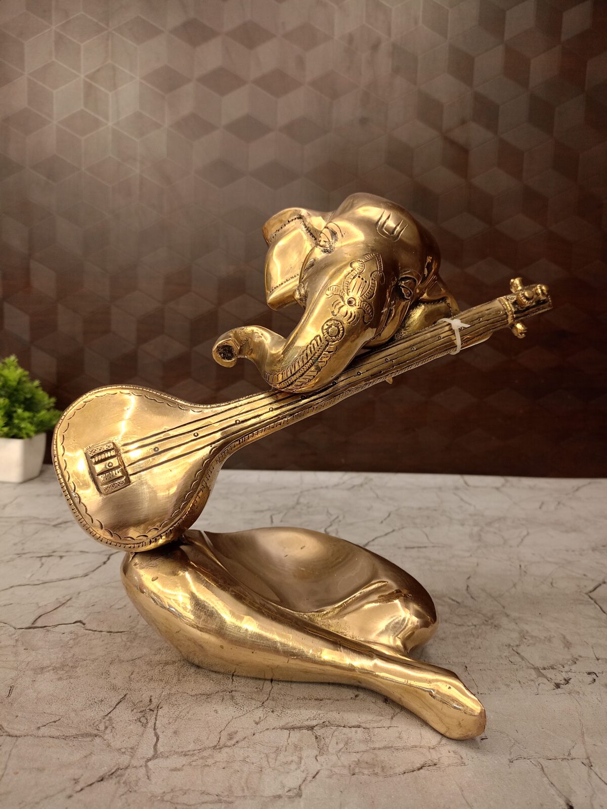 Brass morden ganesha idol