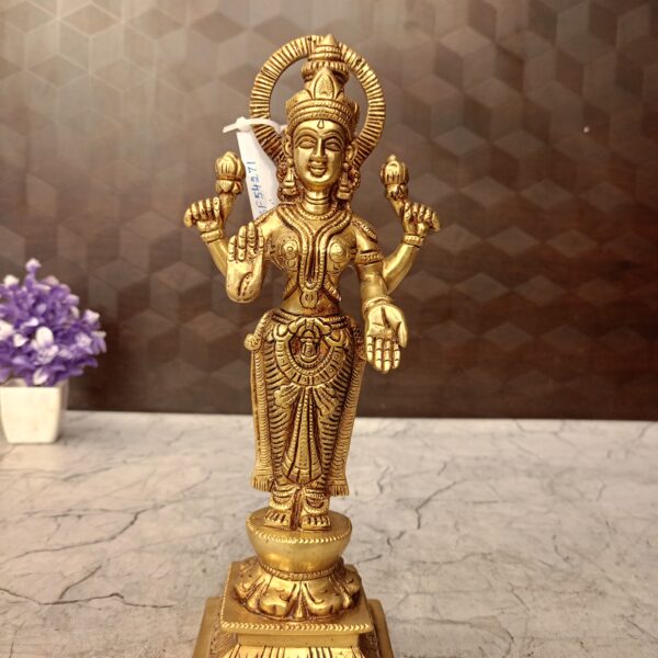 brass lakshmi idol
