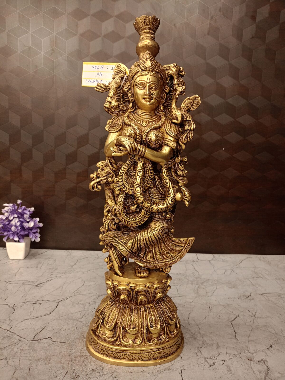 brass radha idol