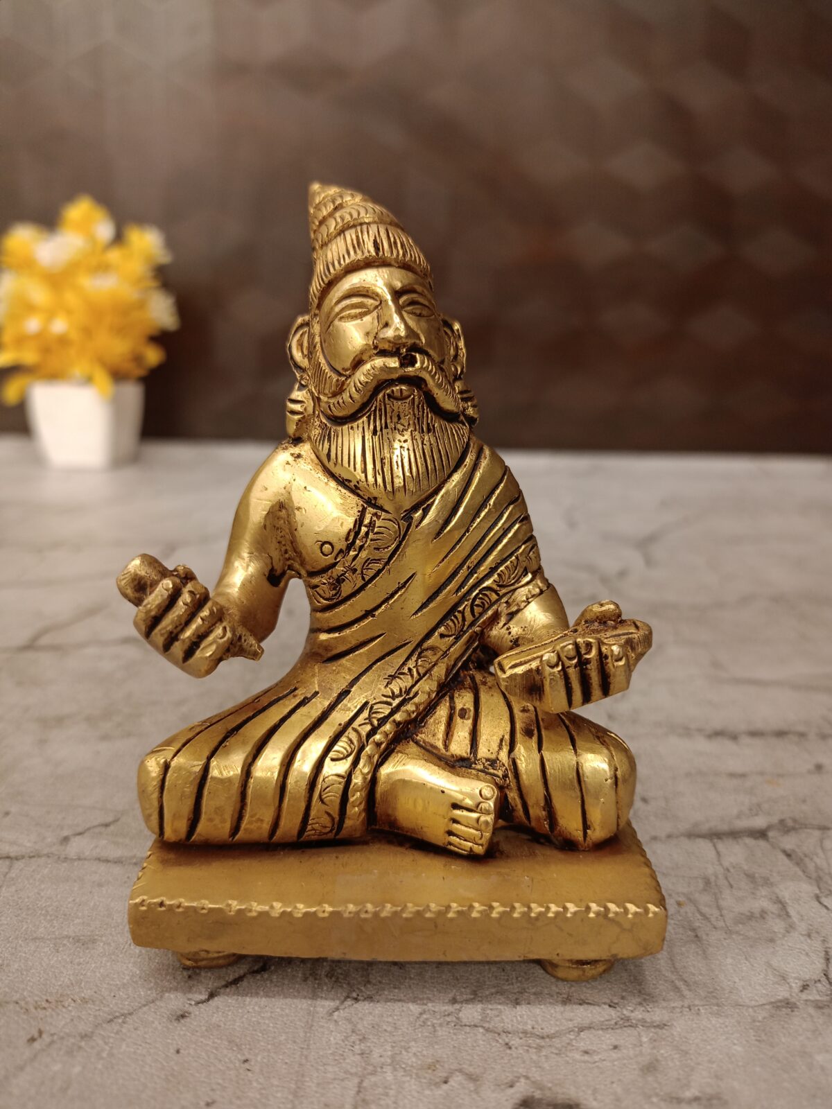 Brass Thiruvalluvar Idol 4" - Image 1