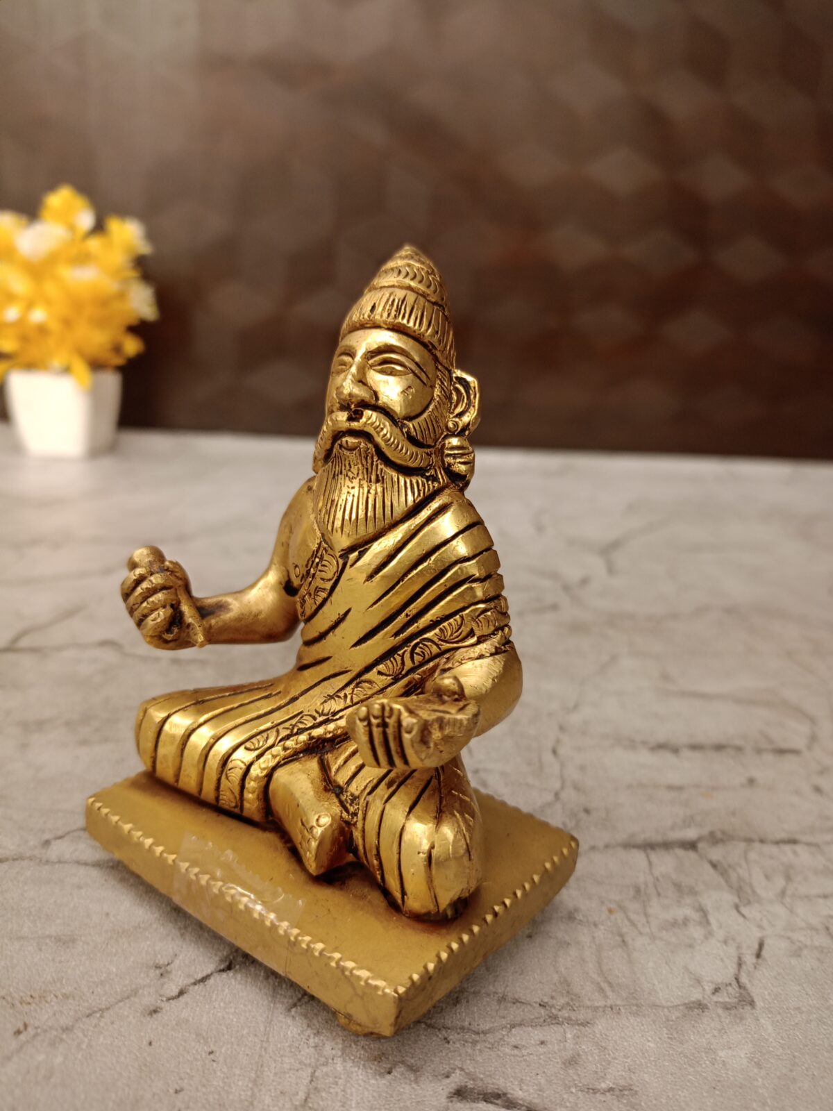 Brass Thiruvalluvar Idol 4" - Image 2