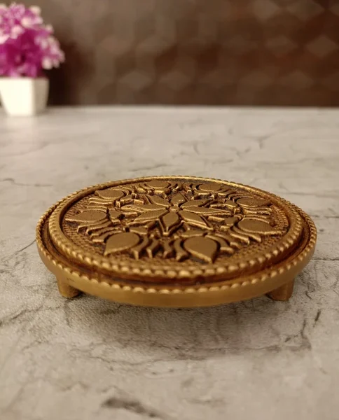 brass-round-chowki-stand-pooja-gift-vgocart-coimbatore