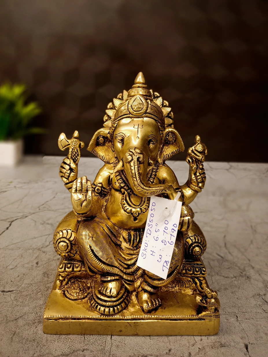 brass-square-base-ganesha-idol-pooja-gift-antique-vgocart-coimbatore brass-square-base-ganesha-idol-pooja-gift-antique-vgocart-coimbatore