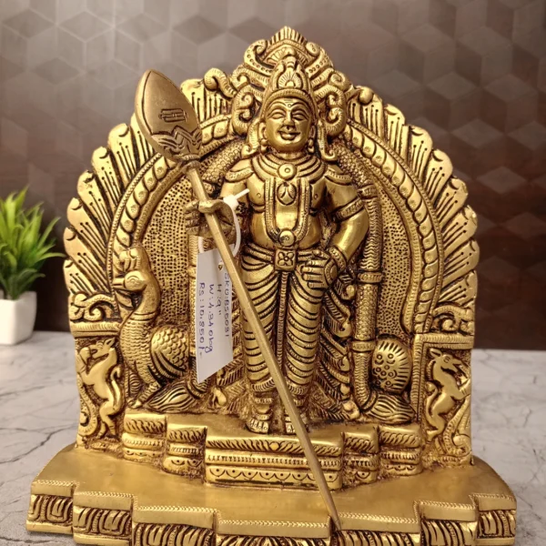 brass-well-deisgn-murugan-idol-pooja-gift-antique-vgocart-coimbatore