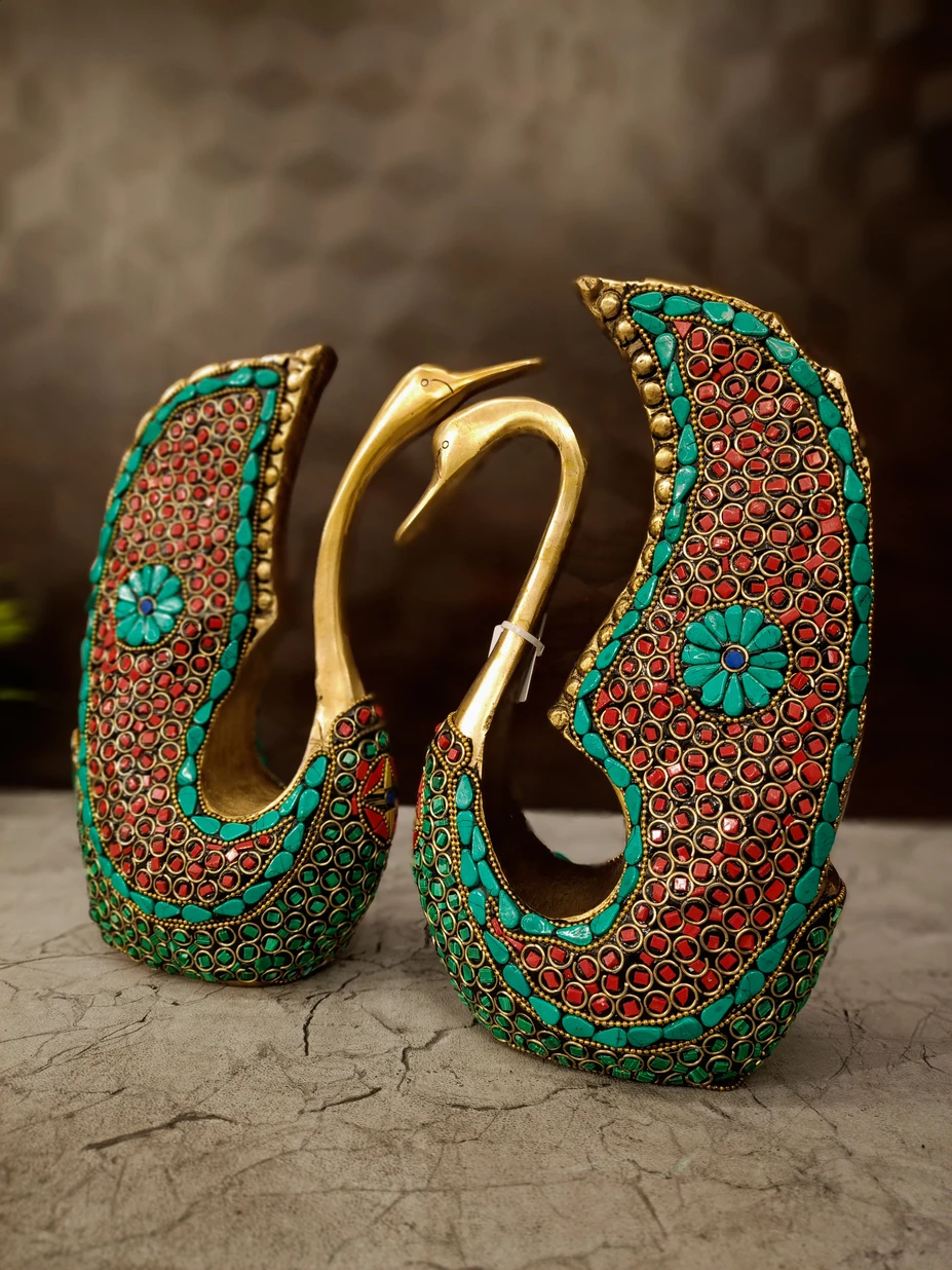 brass-swan-stone-pair-idol-pooja-gift-antique-vgocart-coimbatore brass-swan-stone-pair-idol-pooja-gift-antique-vgocart-coimbatore