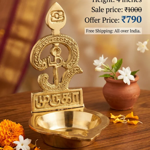 Brass Om Vel 4 inch