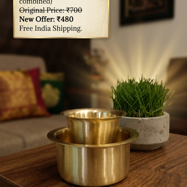Brass Dabara set 2.5''